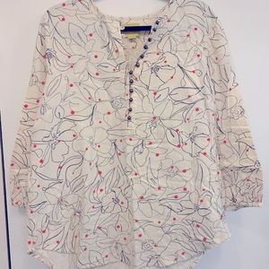 ANTHROPOLOGIE Maeve Blouse with Bell Sleeve, XL